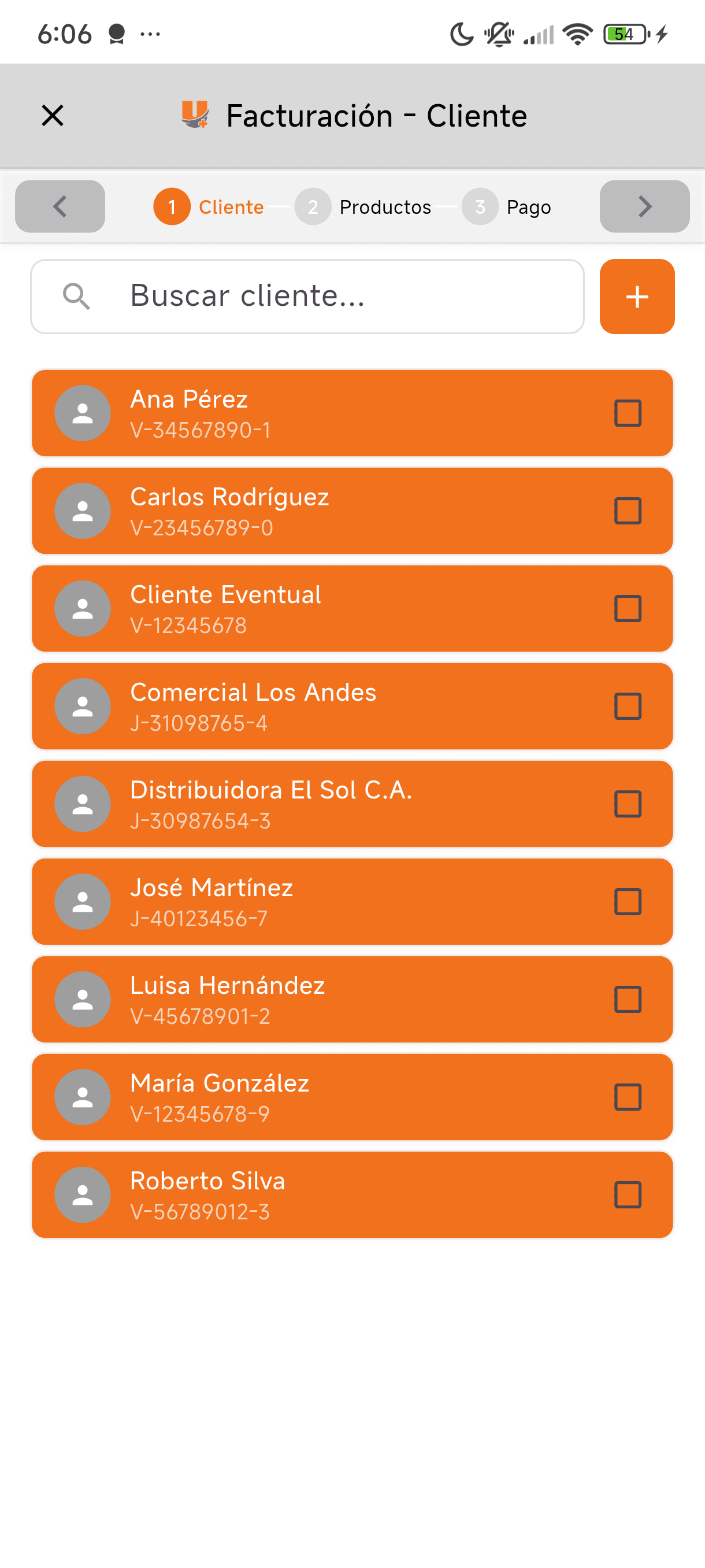 Selecciona tu Cliente